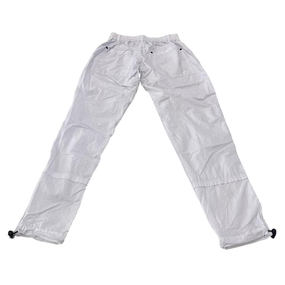 CONTROL SECTOR Men's White Nylon Parachute Cargo Pants Size 30 Drawstring